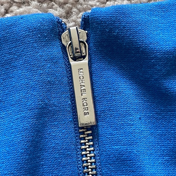 Micheal Kors ✧ Black Blue Colorblock Sheath Dress - Picture 5 of 7